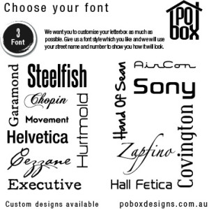 Fonts Available Page