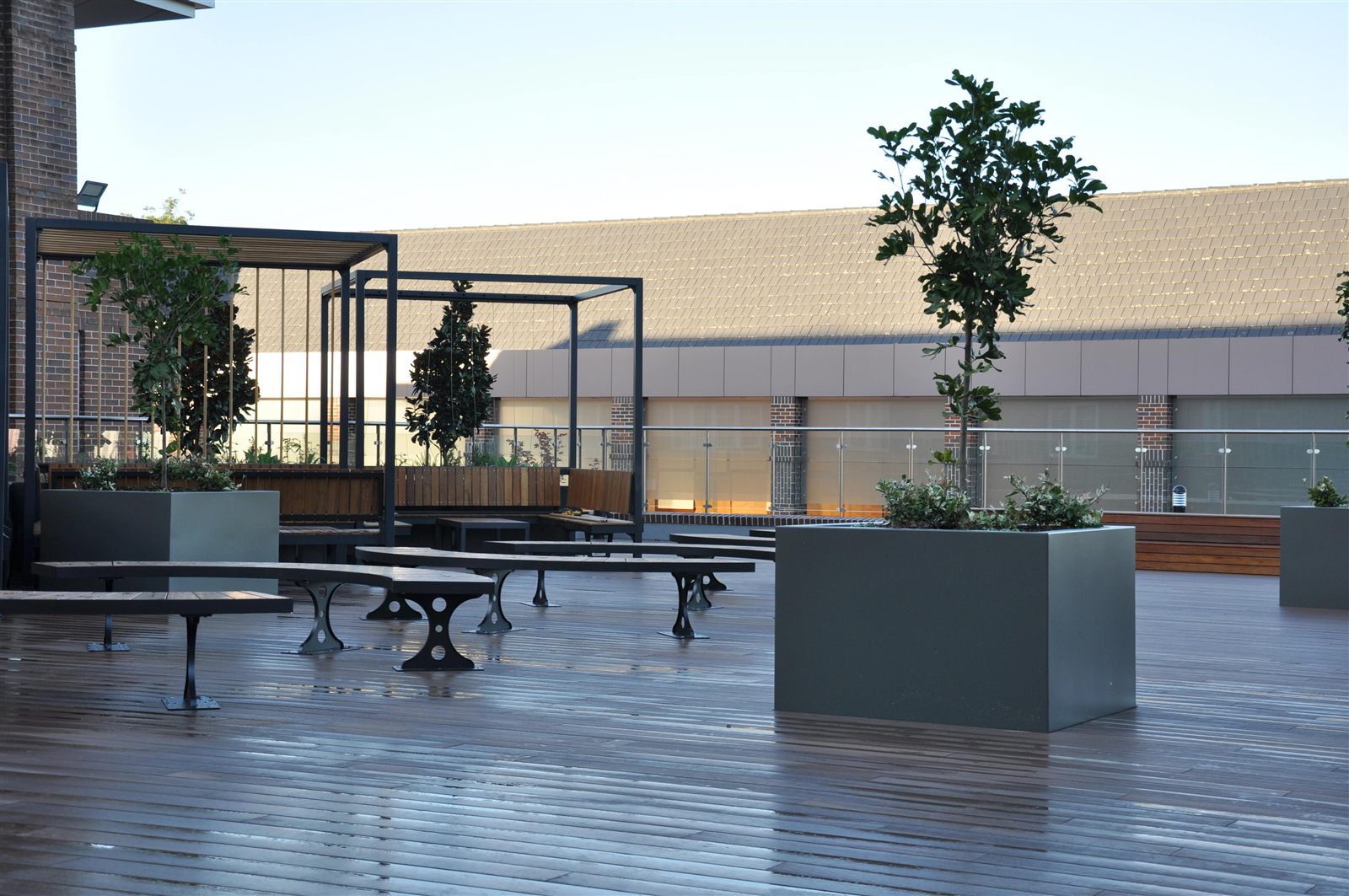 Aluminium planter boxes