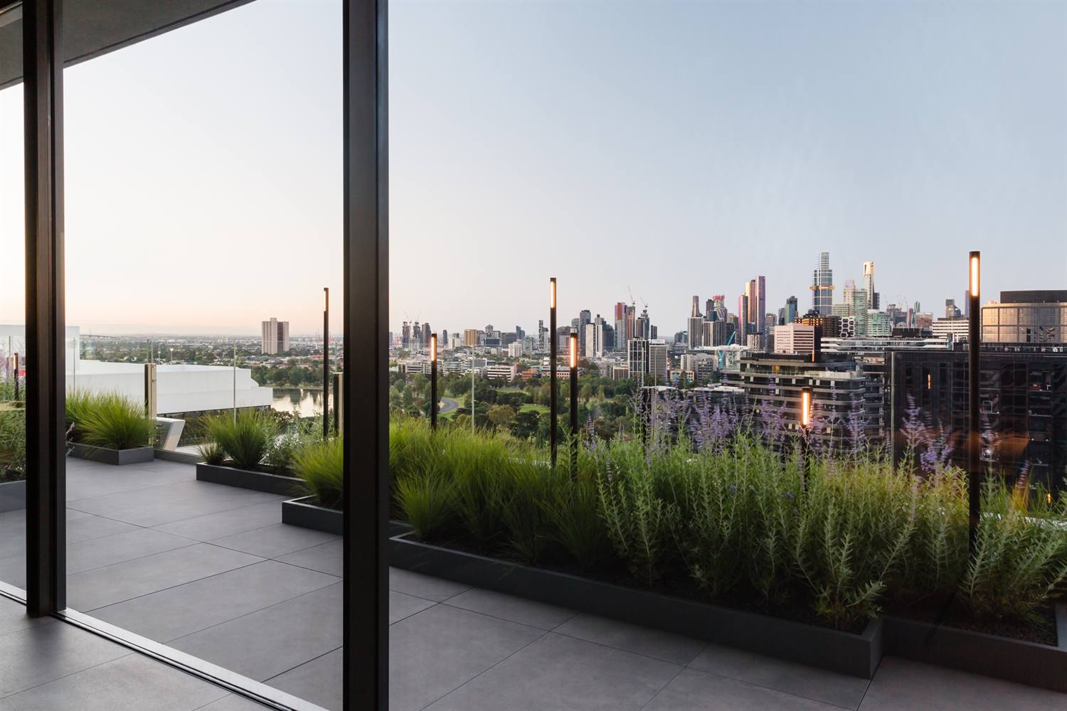 Rooftop garden planters
